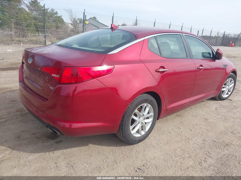 2013 Kia Optima 2.4 Lx red Lot 111044840503 Vin 5XXGM4A71DG130993