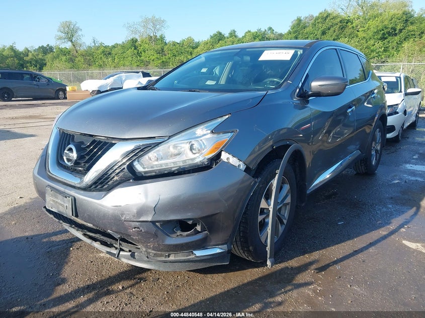 2017 Nissan Murano 3.5 S grey Lot 111044840548 Vin 5N1AZ2MH1HN178564