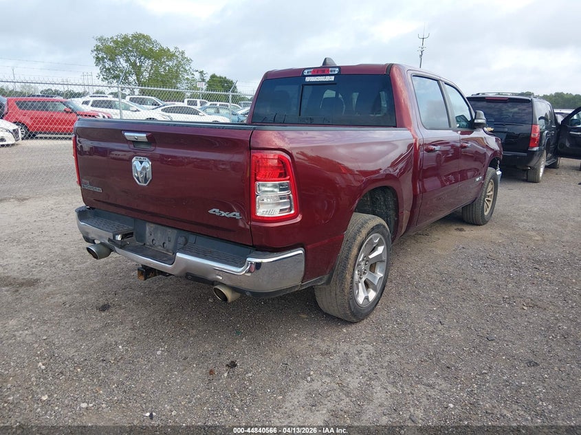 2020 Ram 1500 5.7 Ram Big Horn 4X4 5'7 Box red Lot 111044840566 Vin 1C6SRFFTXLN414470
