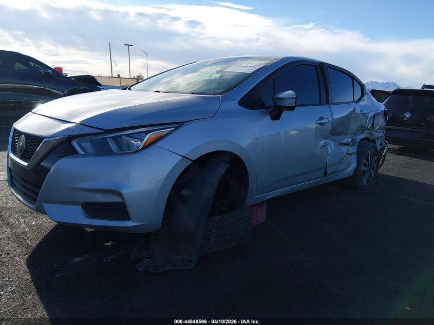 2020 Nissan Versa 1.6 Sv Xtronic Cvt silver Lot 111044840596 Vin 3N1CN8EV1LL809194