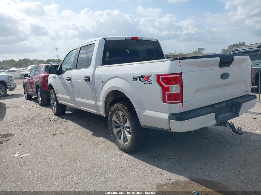 2018 Ford F-150 2.7 Xl White Lot 111044840600 Vin 1FTEW1EP2JKF41573