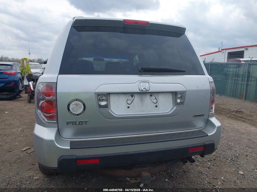 2006 Honda Pilot Ex VIN: 2HKYF18466H562009 Lot: 44840765