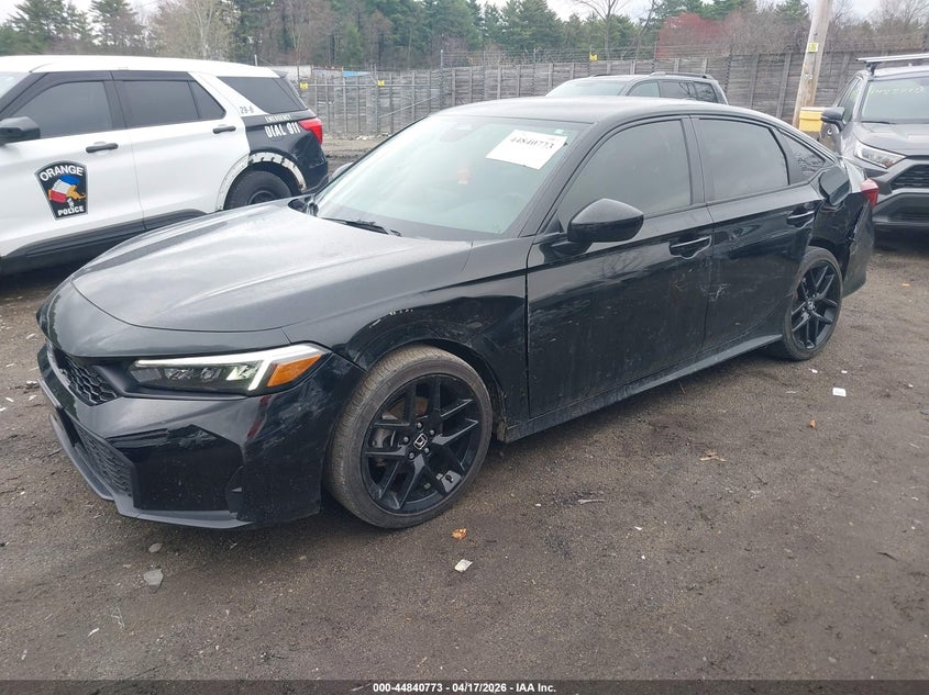 2025 Honda Civic 2.0 Sport black Lot 111044840773 Vin 2HGFE2F59SH534849