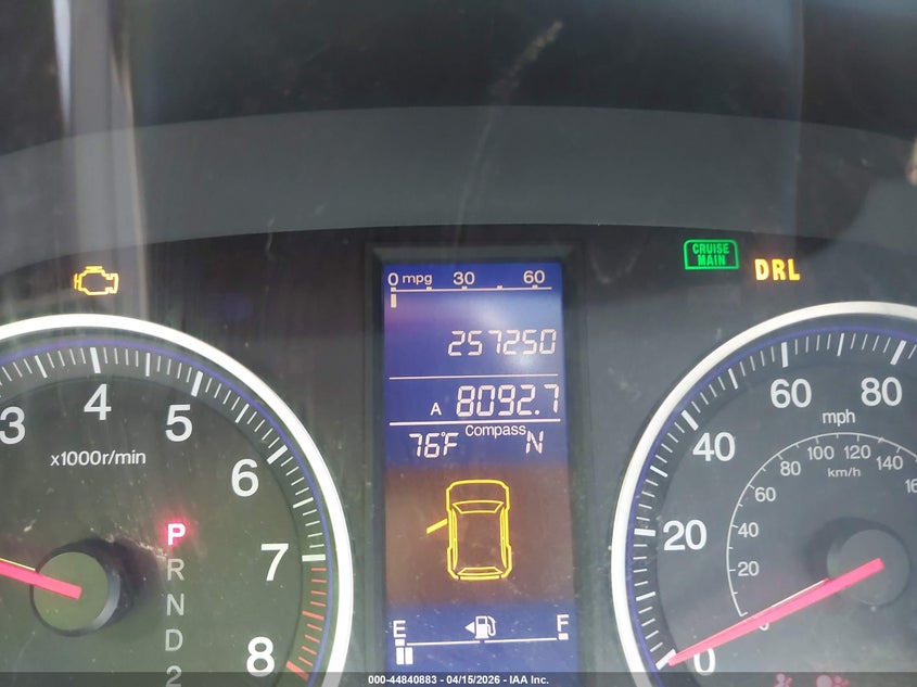 2010 Honda Cr-V Ex-L VIN: 5J6RE4H78AL017253 Lot: 44840883