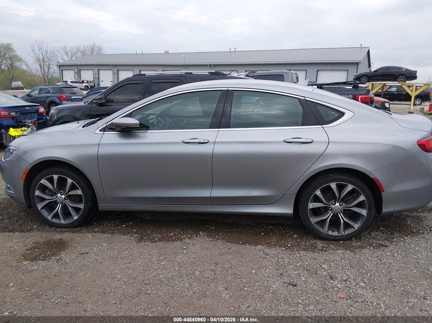 2015 Chrysler 200 2.4 silver Lot 111044840960 Vin 1C3CCCCB2FN561559