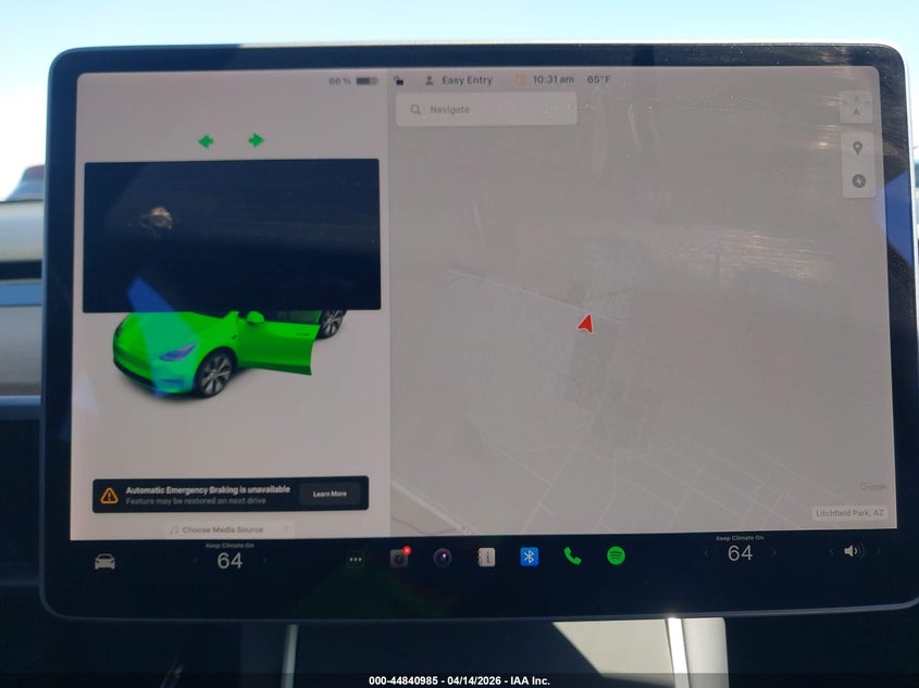 2021 Tesla Model Y Long Range Dual Motor All-Wheel Drive VIN: 5YJYGDEE6MF118524 Lot: 44840985