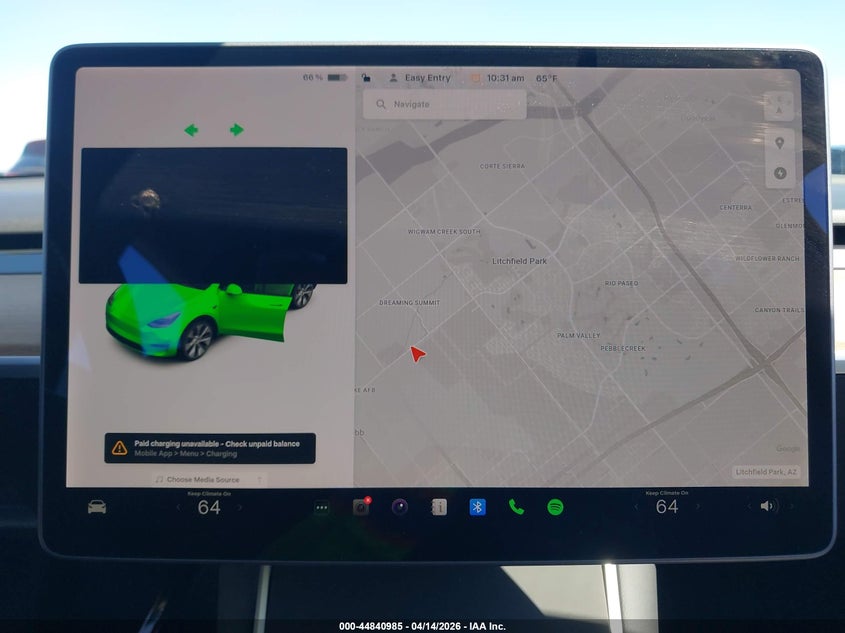 2021 Tesla Model Y Long Range Dual Motor All-Wheel Drive VIN: 5YJYGDEE6MF118524 Lot: 44840985