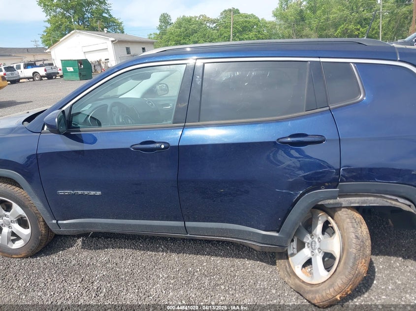 3C4NJCBB4MT538485 2021 Jeep Compass 2.4 Latitude Fwd blue