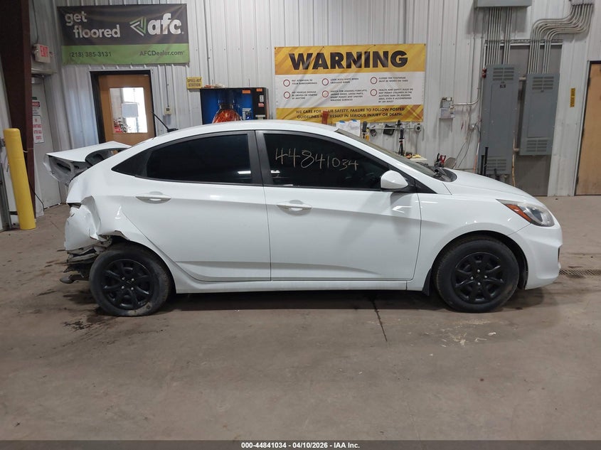 2012 Hyundai Accent 1.6 Gls white Lot 111044841034 Vin KMHCT4AE9CU209302