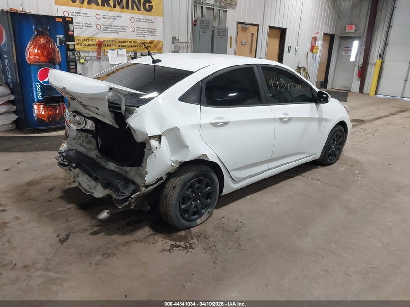2012 Hyundai Accent 1.6 Gls white Lot 111044841034 Vin KMHCT4AE9CU209302