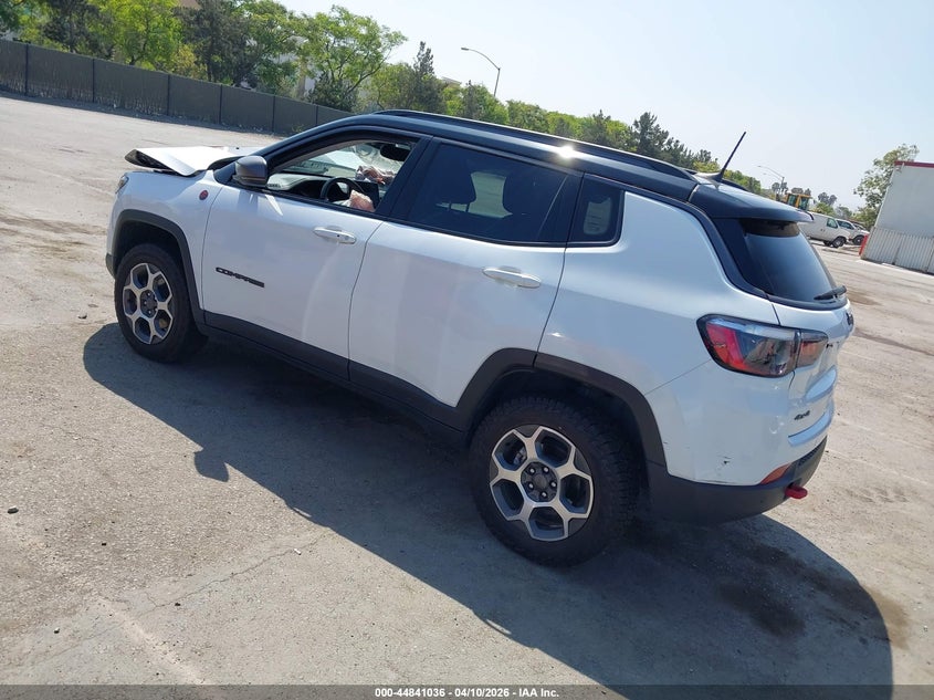 2022 Jeep Compass 2.4 Trailhawk 4X4 white Lot 111044841036 Vin 3C4NJDDB8NT153385