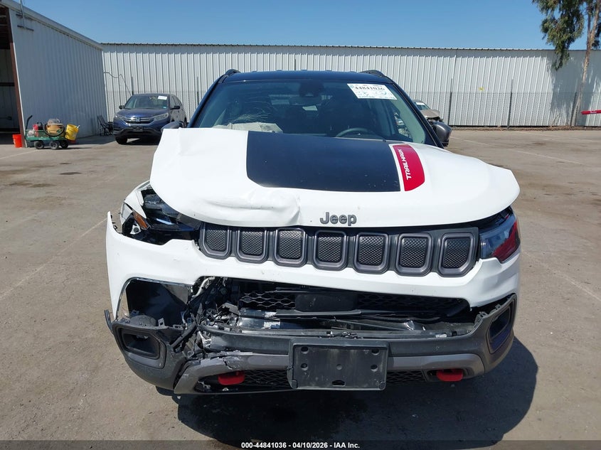 2022 Jeep Compass 2.4 Trailhawk 4X4 white Lot 111044841036 Vin 3C4NJDDB8NT153385