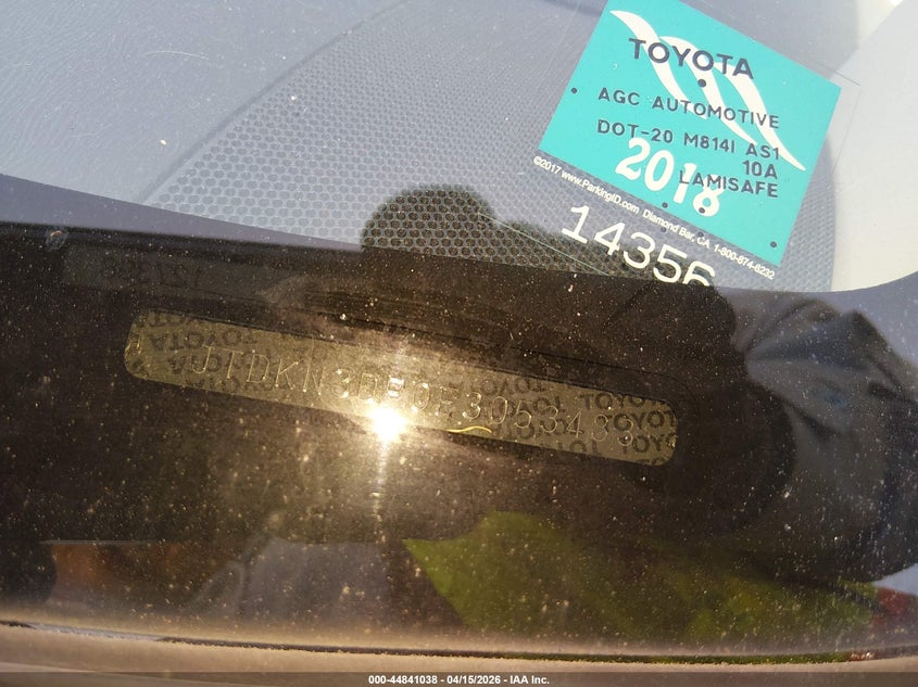 2014 Toyota Prius Plug-In VIN: JTDKN3DP0E3053483 Lot: 44841038