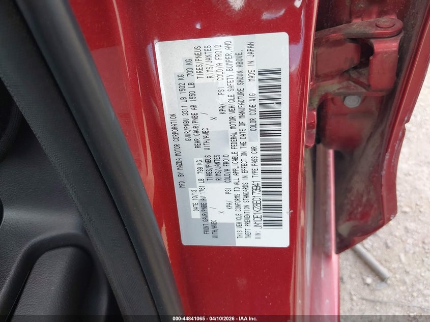 2014 Mazda Mazda2 Sport VIN: JM1DE1KZ8E0173941 Lot: 44841065