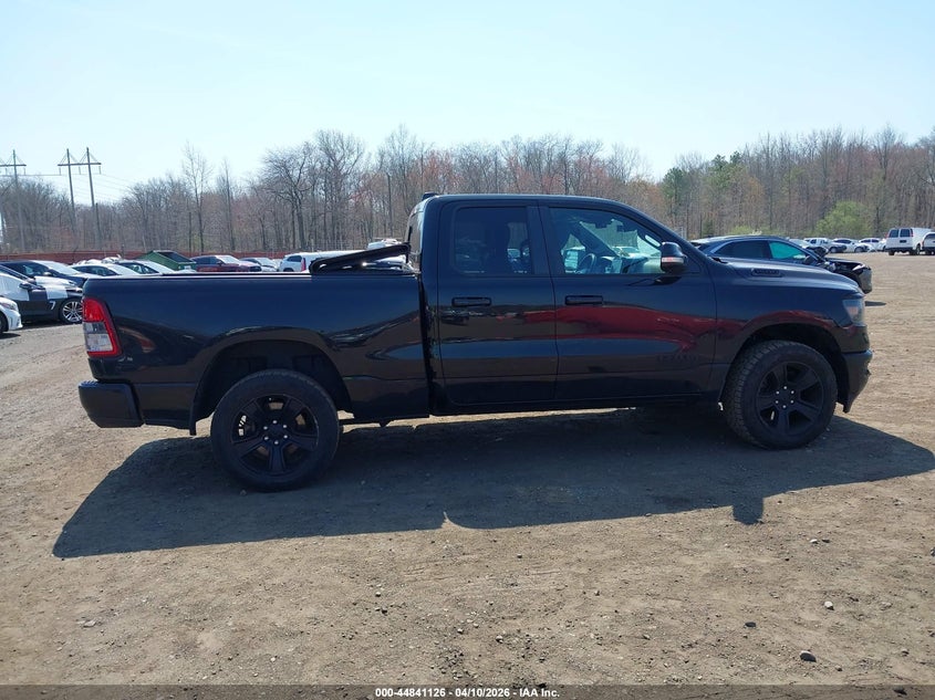 2021 Ram 1500 5.7 Ram Big Horn 4X4 6'4 Box black Lot 111044841126 Vin 1C6SRFBTXMN599224