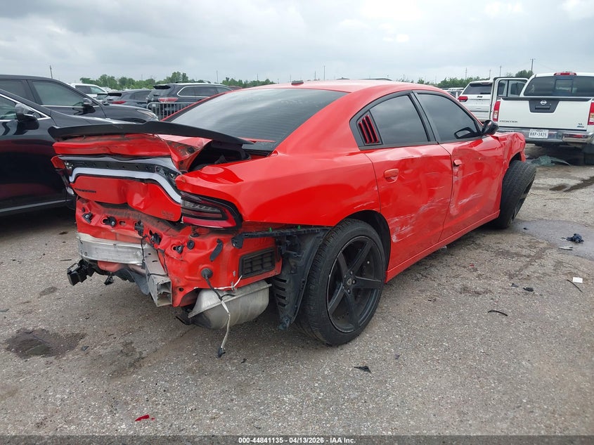 2018 Dodge Charger 3.6 Sxt Rwd red Lot 111044841135 Vin 2C3CDXBG1JH313628