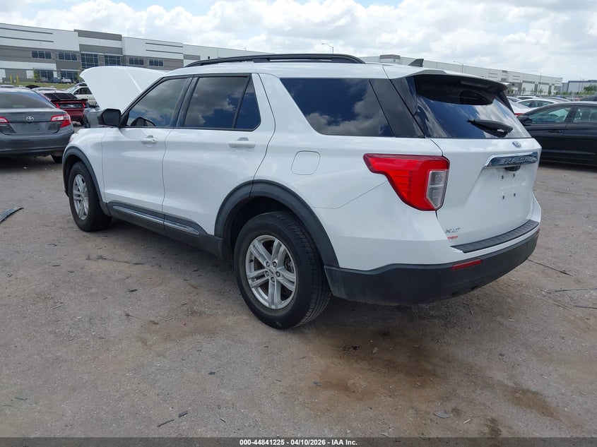 2021 Ford Explorer 2.3 Xlt white Lot 111044841225 Vin 1FMSK7DH8MGA82080