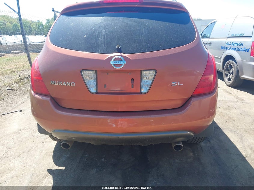 2003 Nissan Murano Sl VIN: JN8AZ08T93W110723 Lot: 44841383