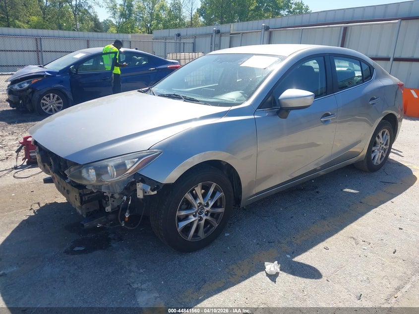 2016 Mazda 3 2.0 I Sport silver Lot 111044841560 Vin JM1BM1U76G1281882
