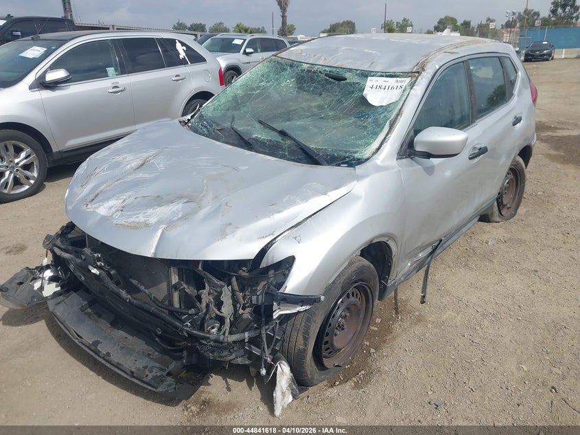 2017 Nissan Rogue 2.5 Silver Lot 111044841618 Vin KNMAT2MT3HP581184