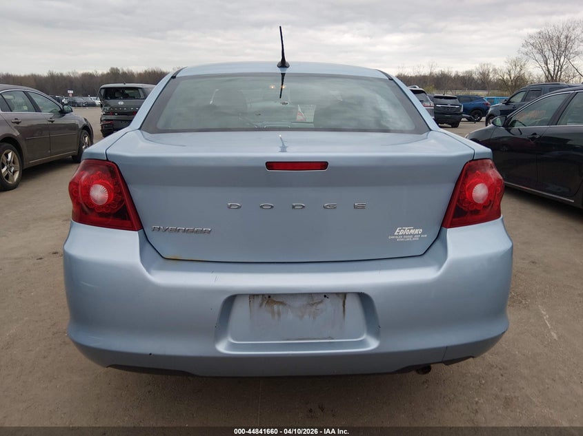 2013 Dodge Avenger Se VIN: 1C3CDZAB4DN582963 Lot: 44841660