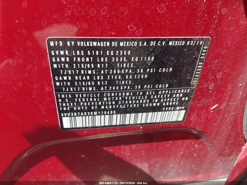 2019 Volkswagen Tiguan - widok 9