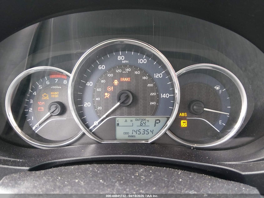 2015 Toyota Corolla Le VIN: 5YFBURHE0FP357825 Lot: 44841732