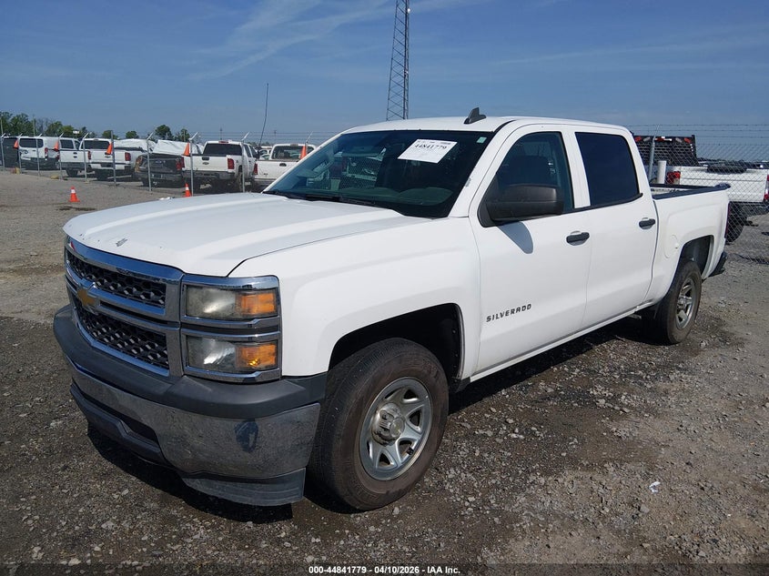 2015 Chevrolet Silverado 5.3 1500 Ls white Lot 111044841779 Vin 3GCPCPEC7FG411966