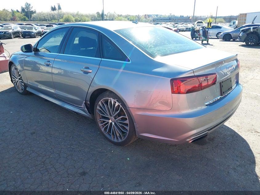 2016 Audi A6 2.0 2.0T Premium Plus silver Lot 111044841950 Vin WAUGFAFC5GN053534