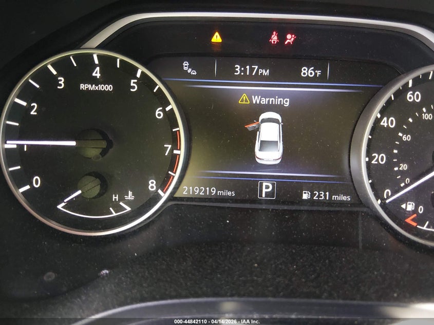 2017 Nissan Maxima 3.5 Platinum VIN: 1N4AA6AP6HC371826 Lot: 44842110