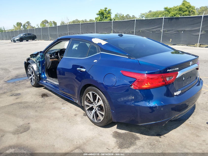 2017 Nissan Maxima 3.5 3.5 Platinum blue Lot 111044842110 Vin 1N4AA6AP6HC371826