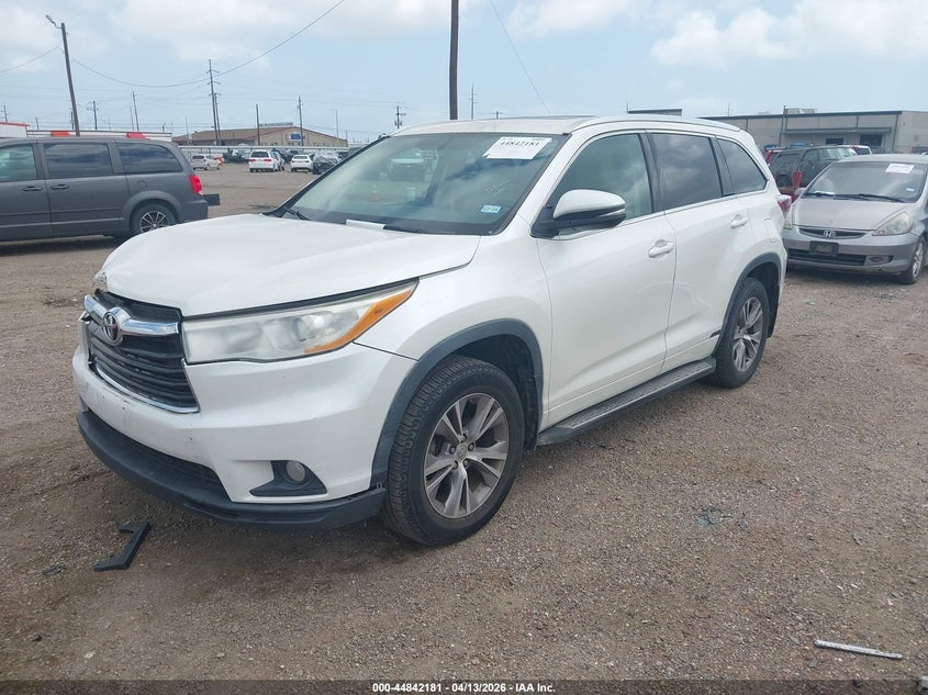 2014 Toyota Highlander Xle V6 5TDKKRFH2ES015222 photo 1