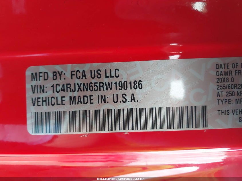 2024 Jeep Wrangler 4Xe Sport S 4Xe VIN: 1C4RJXN65RW190186 Lot: 44842200