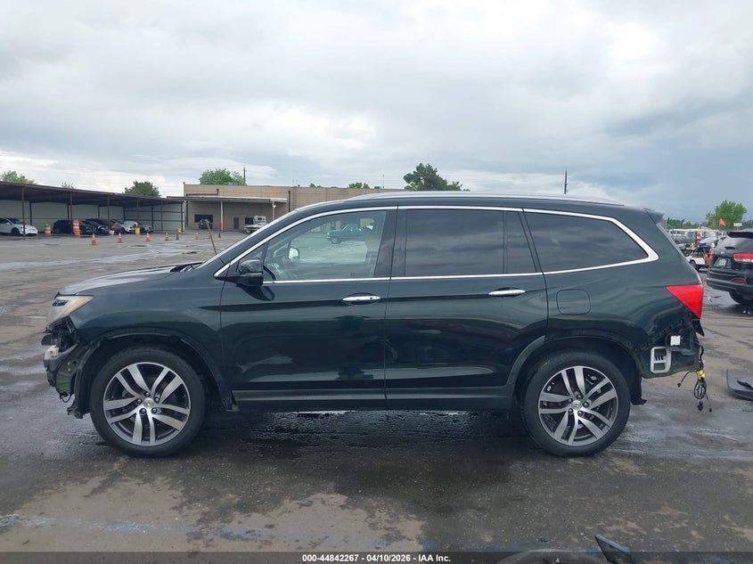 2017 Honda Pilot 3.5 Elite green Lot 111044842267 Vin 5FNYF6H03HB043642