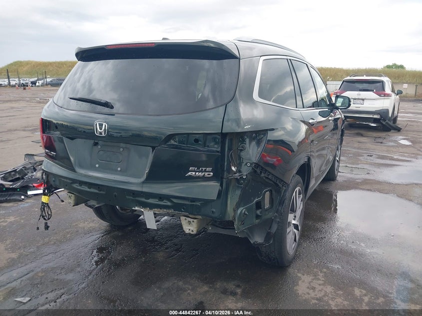2017 Honda Pilot 3.5 Elite green Lot 111044842267 Vin 5FNYF6H03HB043642