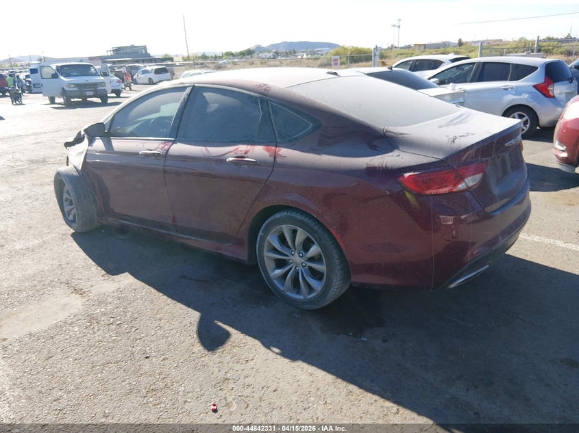 1C3CCCBB2GN107329 2016 Chrysler 200 2.4 S brown