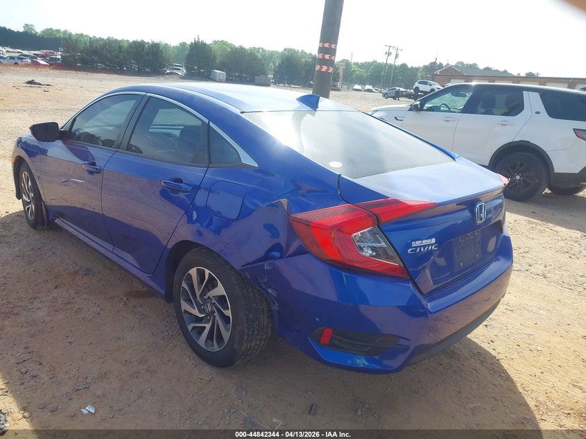 19XFC2F78HE061505 2017 Honda Civic 2.0 Ex blue