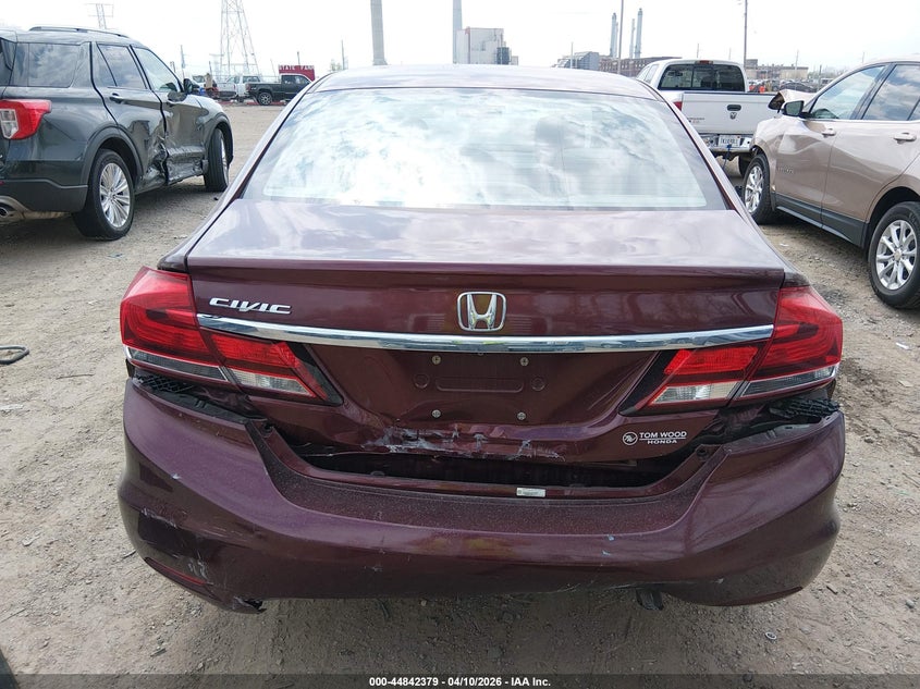 2013 Honda Civic 1.8 Lx red Lot 111044842379 Vin 19XFB2F54DE049847