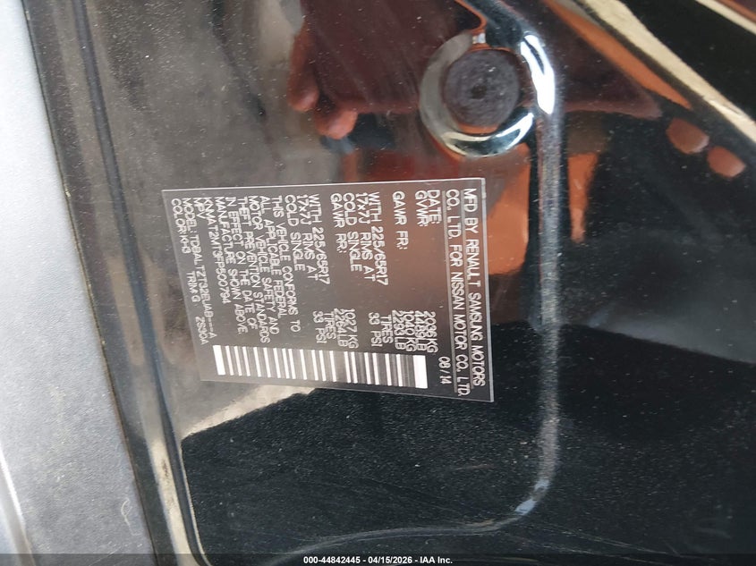 2015 Nissan Rogue Sv VIN: KNMAT2MT3FP500794 Lot: 44842445