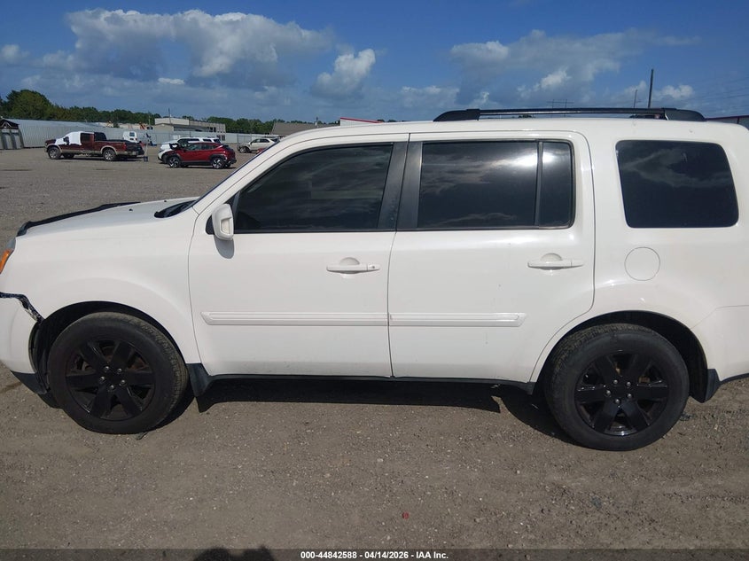 2013 Honda Pilot 3.5 Touring White Lot 111044842588 Vin 5FNYF4H93DB031603