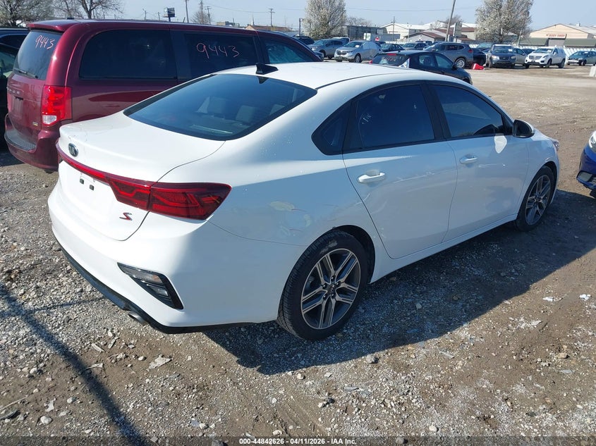 2019 Kia Forte 2.0 S white Lot 111044842626 Vin 3KPF34AD2KE019170