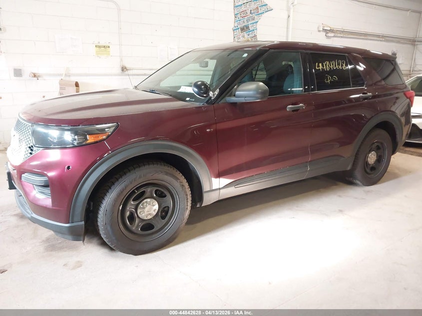 Vin: 1fm5k8aw8mna16257, lot: 45339936, ford police interceptor utility 20212