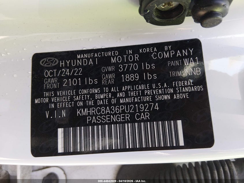 2023 Hyundai Venue Limited VIN: KMHRC8A36PU219274 Lot: 44842809