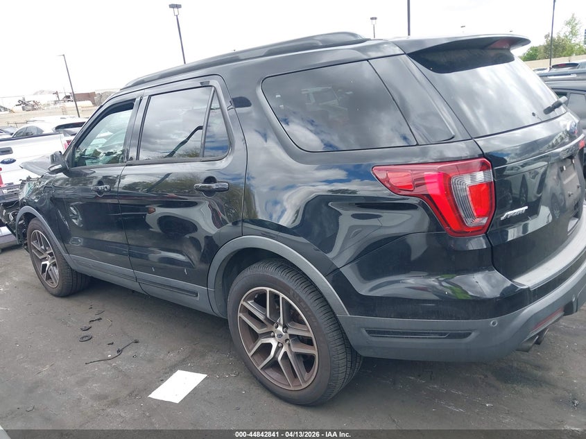 2019 Ford Explorer 3.5 Sport black Lot 111044842841 Vin 1FM5K8GT1KGA89923