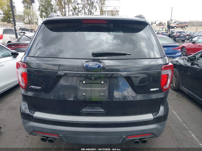 2019 Ford Explorer 3.5 Sport black Lot 111044842841 Vin 1FM5K8GT1KGA89923