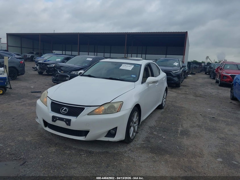 2012 Lexus Is 2.5 Is 250 white Lot 111044842902 Vin JTHBF5C28C5165298