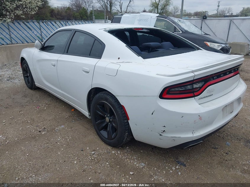 2016 Dodge Charger 3.6 Se white Lot 111044842937 Vin 2C3CDXBG8GH139548