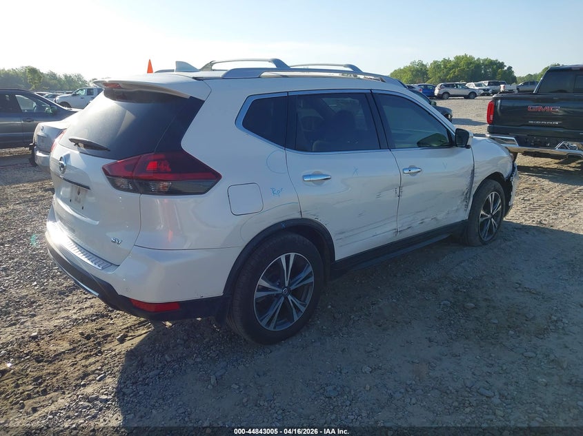 2019 Nissan Rogue 2.5 Sv white Lot 111044843005 Vin 5N1AT2MT2KC727620