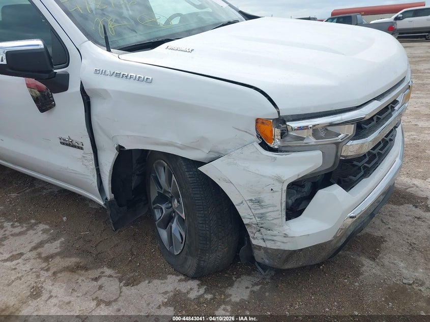 2025 Chevrolet Silverado 2.7 1500 2Wd Short Bed Lt white Lot 111044843041 Vin 3GCPACEK0SG328590