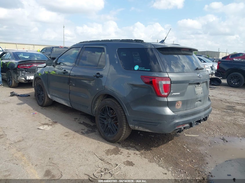 2019 Ford Explorer 3.5 Sport grey Lot 111044843169 Vin 1FM5K8GT0KGB38738
